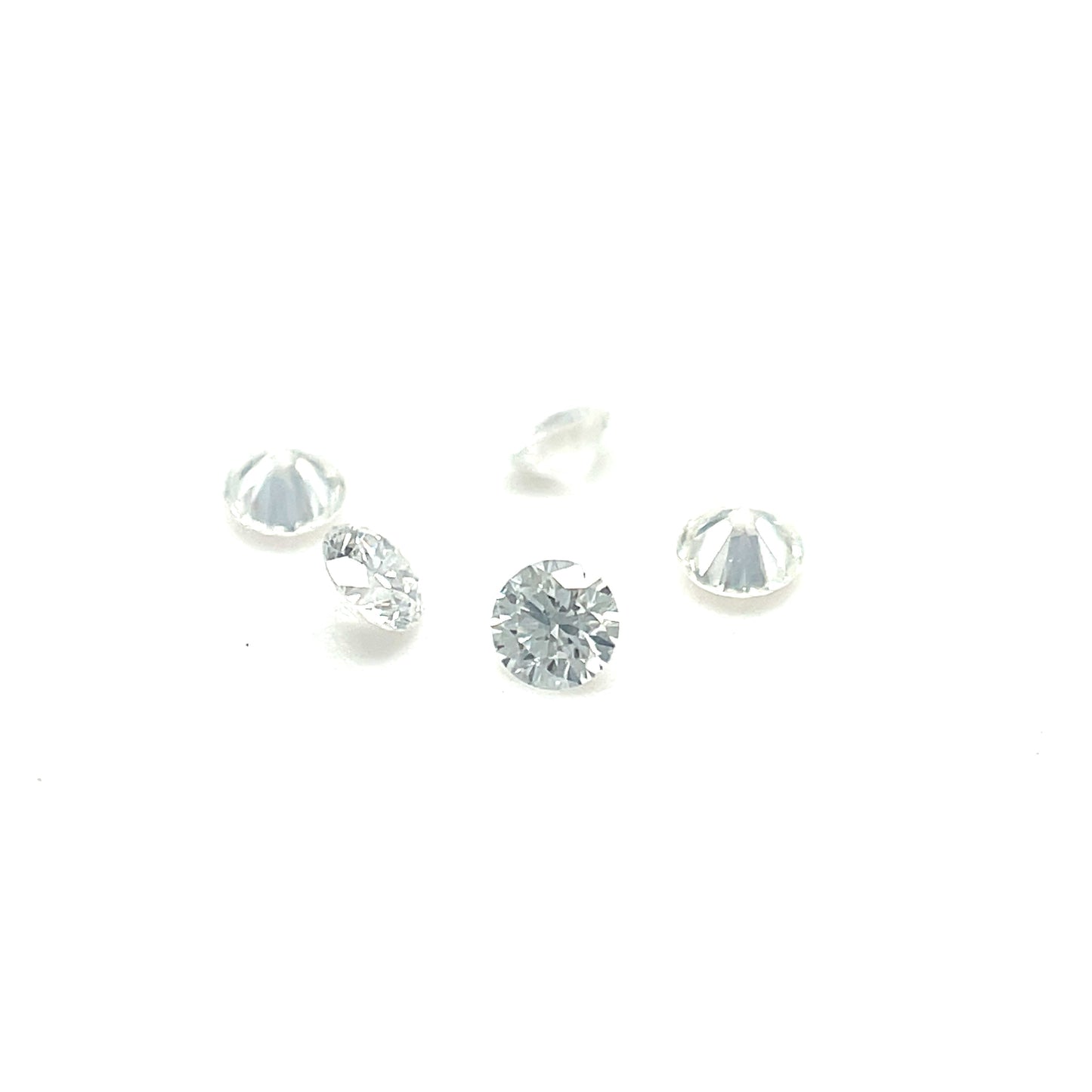 Diamant, Feines Weiß, Rund, ca. 0,003 ct., 0,8 mm