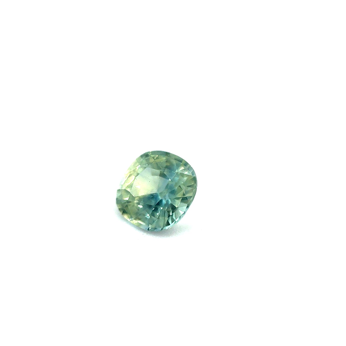 Saphir, Grün, Kissen, 0,59 ct.