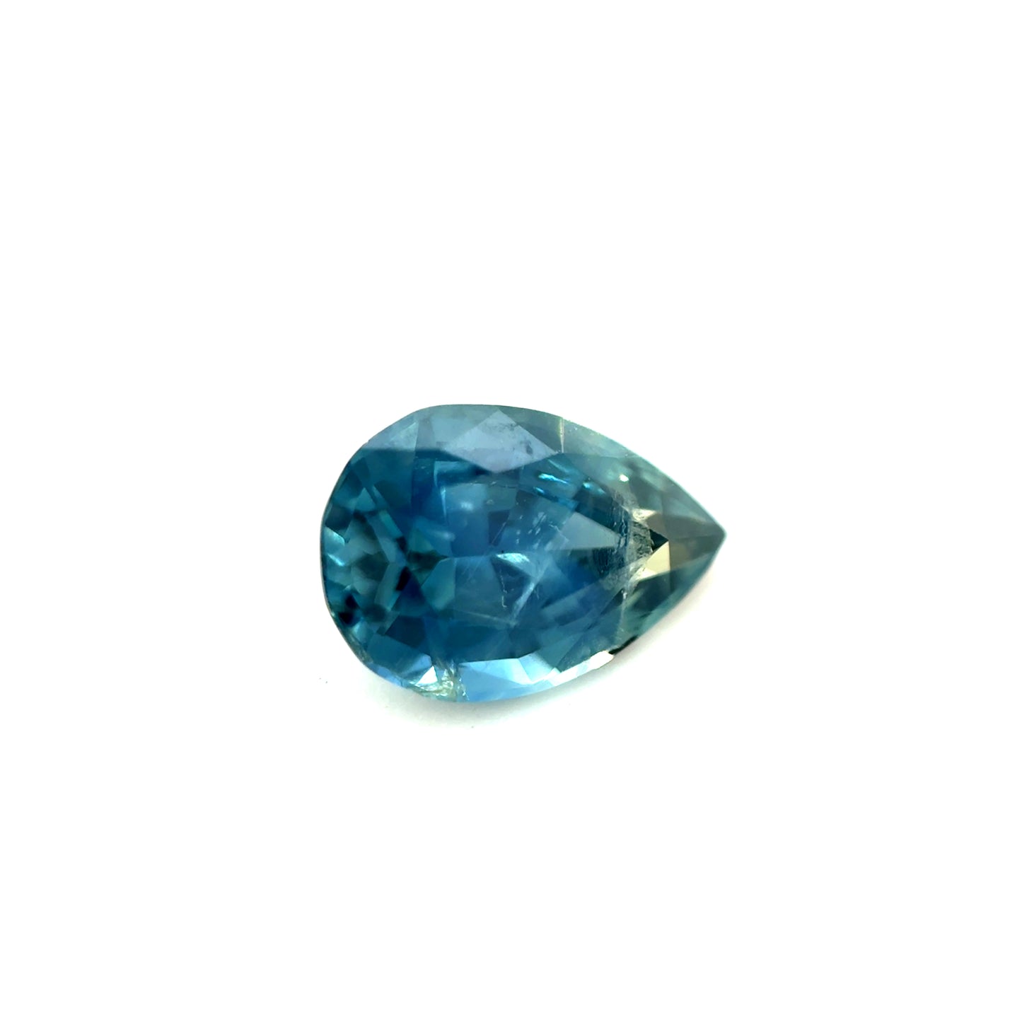 Saphir, Petrol, Tropfen, 1,02 ct.