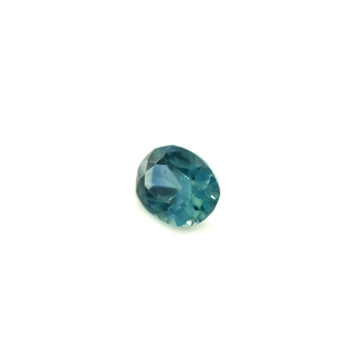 Saphir, Petrol, Oval, 0,40 ct.