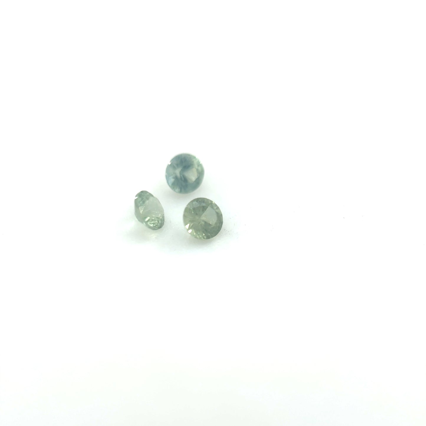 Saphir, Grün-Petrol, Rund, 0,02 ct, 1,8 mm