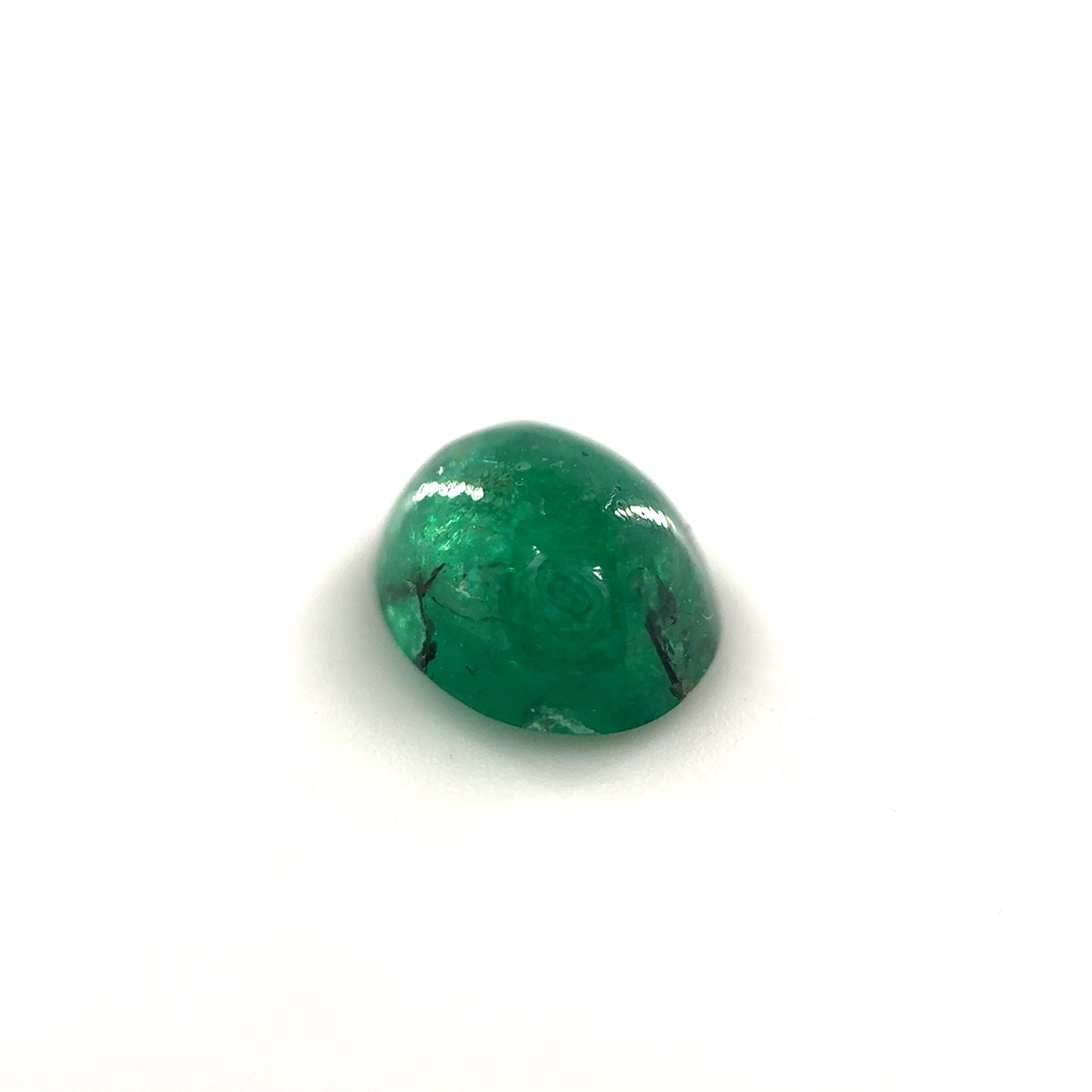 Smaragd, Grün, Oval, Cabochon, 1,85 ct., 8,6x7,0x4,2 mm