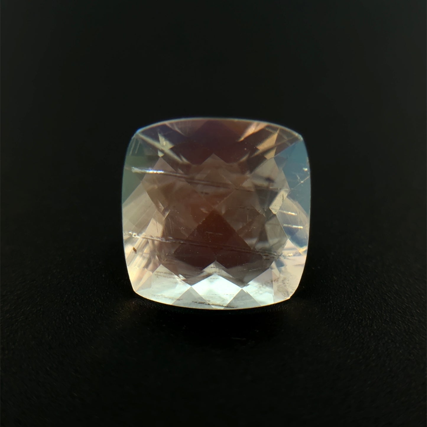 Rainbow Moonstone, Weiß, Kissen, 3,03 ct