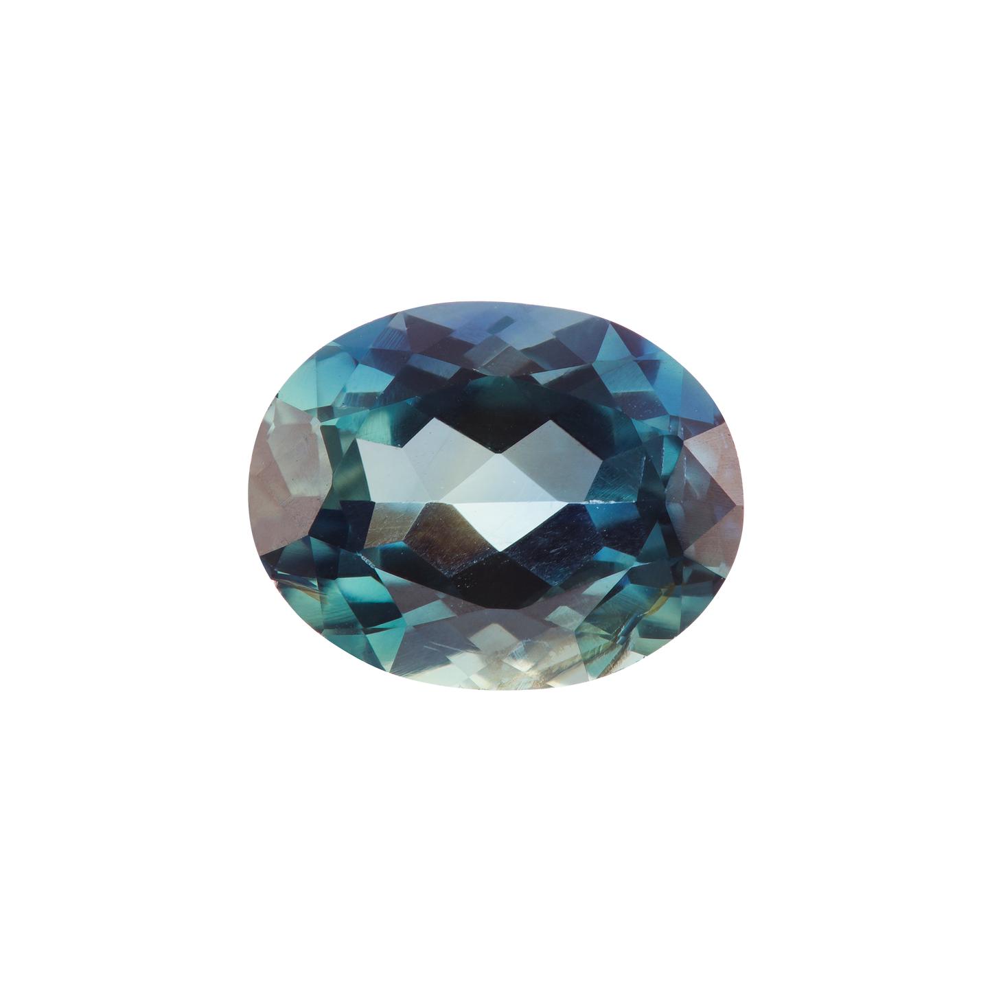 Saphir, Bicolor, Oval, 1,43 ct., 7,4x5,9x3,6 mm