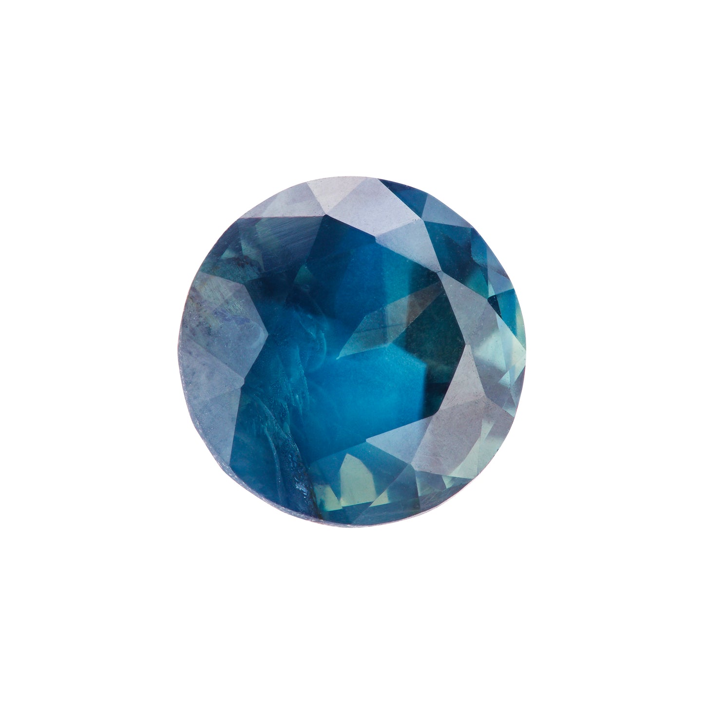 Saphir, Grün, Rund, 1,15 ct.