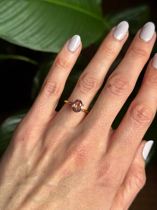 Malaya-Granat, Rosa, Oval, 2,17 ct.