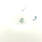 Saphir, Hellpetrol, Rund, 0,04 ct, 2,0 mm