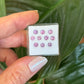 Saphir, gemischt, Rosa Violett, Rund, 0,20 ct., 3,4-3,5 mm