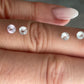 Saphir, gemischt, gemischt, rosa, violett, pastell, Rund, 0,26 ct., 3,8-4,0mm