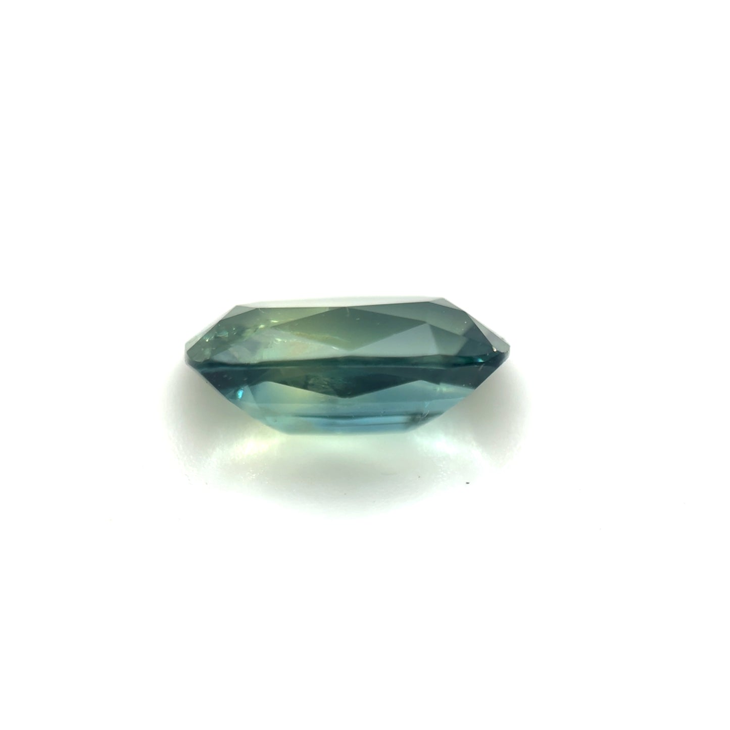 Saphir, Petrol, Kissen, 1,66 ct