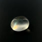 Rainbow Moonstone, Weiß, Oval, Cabochon, 3,13 ct