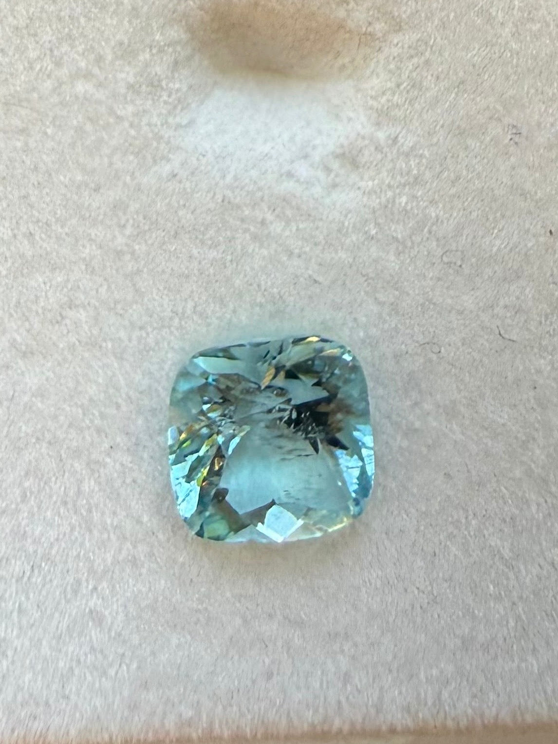 Aquamarin, Blau, Kissen, 1,64 ct
