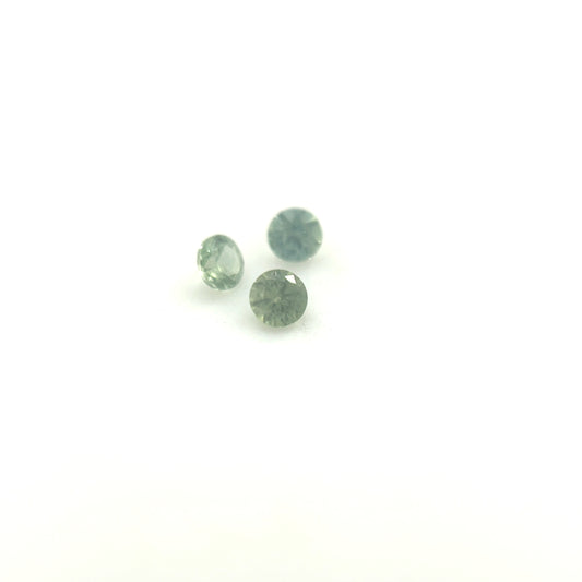 Saphir, Grün-Petrol, Rund, 0,02 ct, 1,8 mm