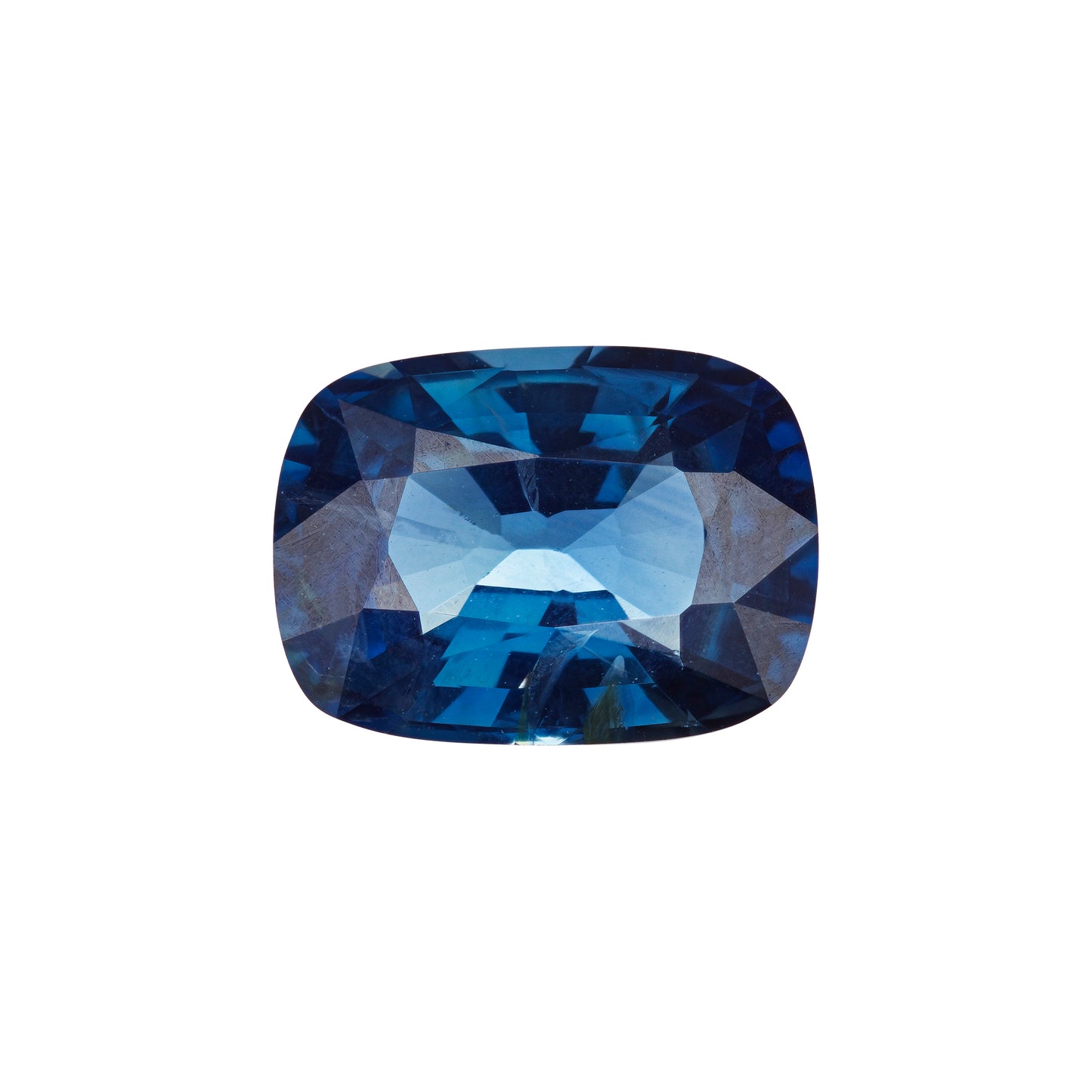 Saphir, Petrol, Kissen, 1,87 ct., 8,1x5,9x4,0 mm