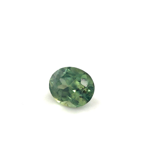 Saphir, Blau-Grün, Oval, 0,69 ct.