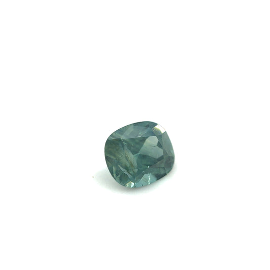 Saphir, Grün-Petrol, Kissen, 1,38 ct.