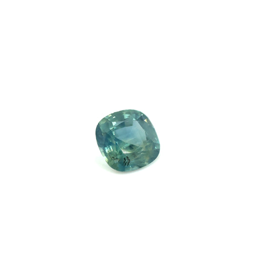 Saphir, Petrol, Kissen, 1,07 ct.
