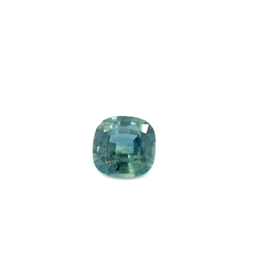 Saphir, Petrol, Kissen, 1,07 ct.