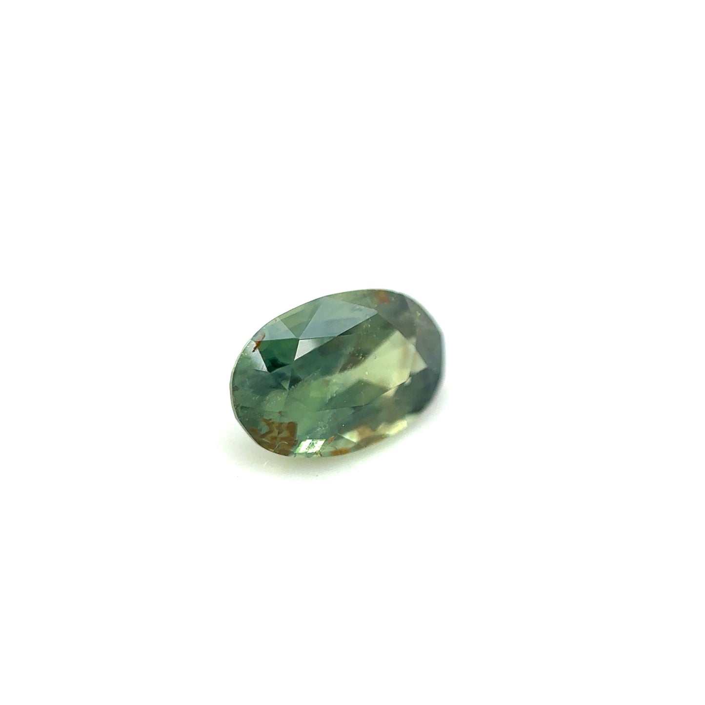 Saphir, Grün, Oval, 1,07 ct.