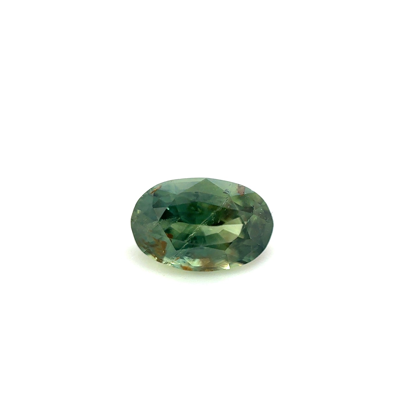 Saphir, Grün, Oval, 1,07 ct.