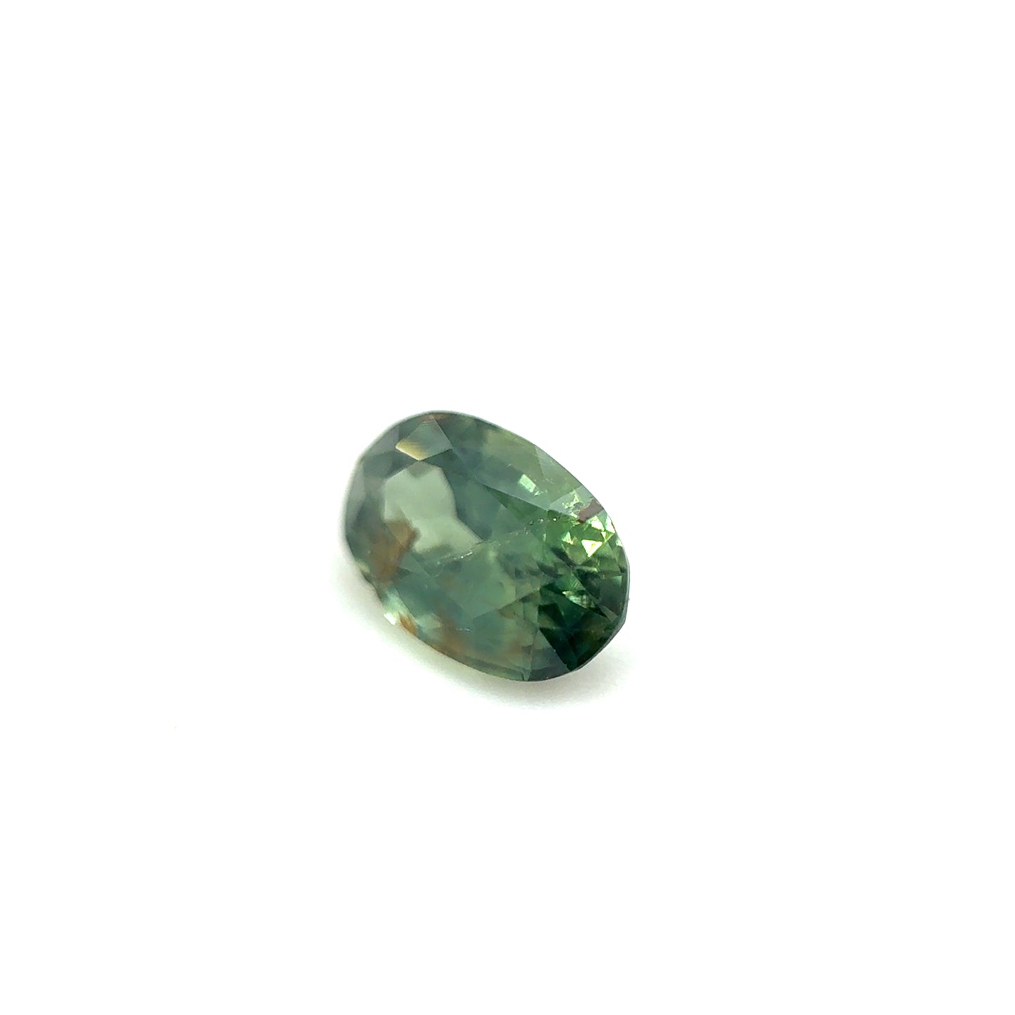 Saphir, Grün, Oval, 1,07 ct.