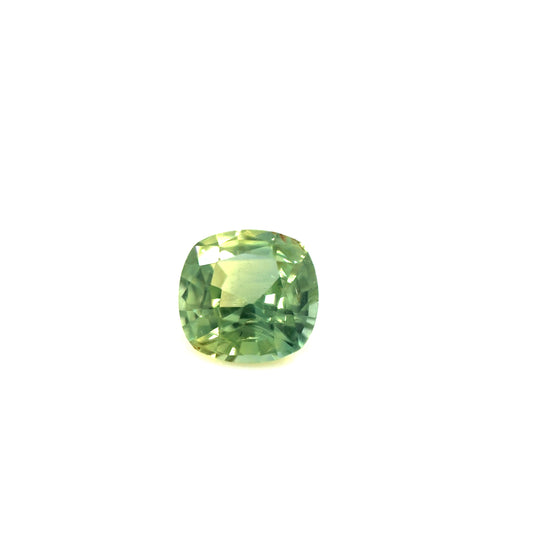 Saphir, Grün, Kissen, 0,75 ct.