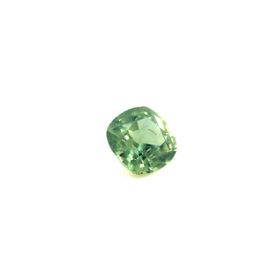 Saphir, Grün, Kissen, 0,75 ct.
