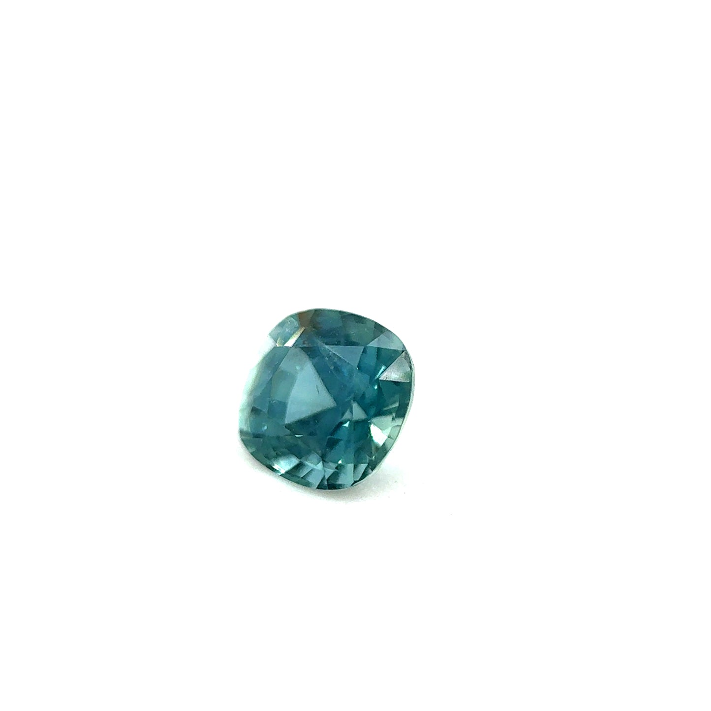 Saphir, Petrol, Kissen, 0,78 ct.
