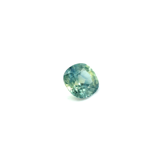 Saphir, Grün, Kissen, 0,59 ct.