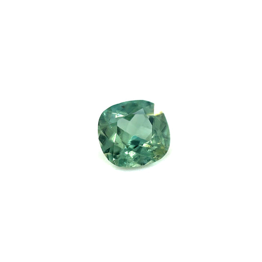 Saphir, Grün-Petrol, Kissen, 0,88 ct.