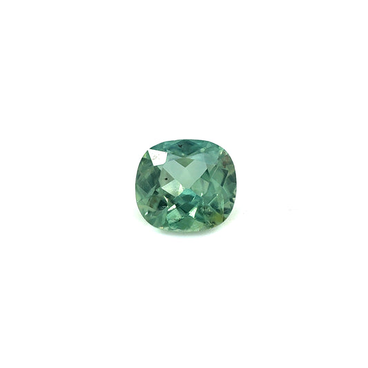 Saphir, Grün-Petrol, Kissen, 0,88 ct.