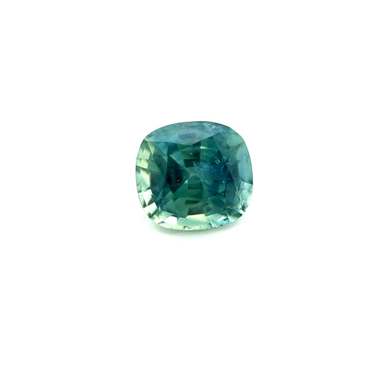 Saphir, Petrol, Kissen, 1,01 ct.