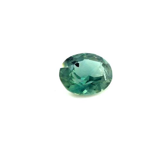 Saphir, Grün-Petrol, Oval, 0,95 ct.