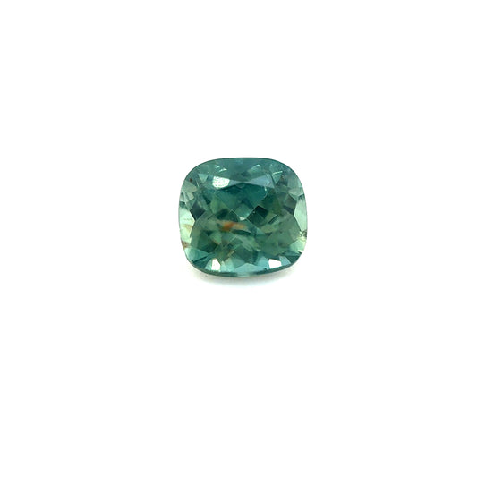 Saphir, Grün-Petrol, Kissen, 0,74 ct.
