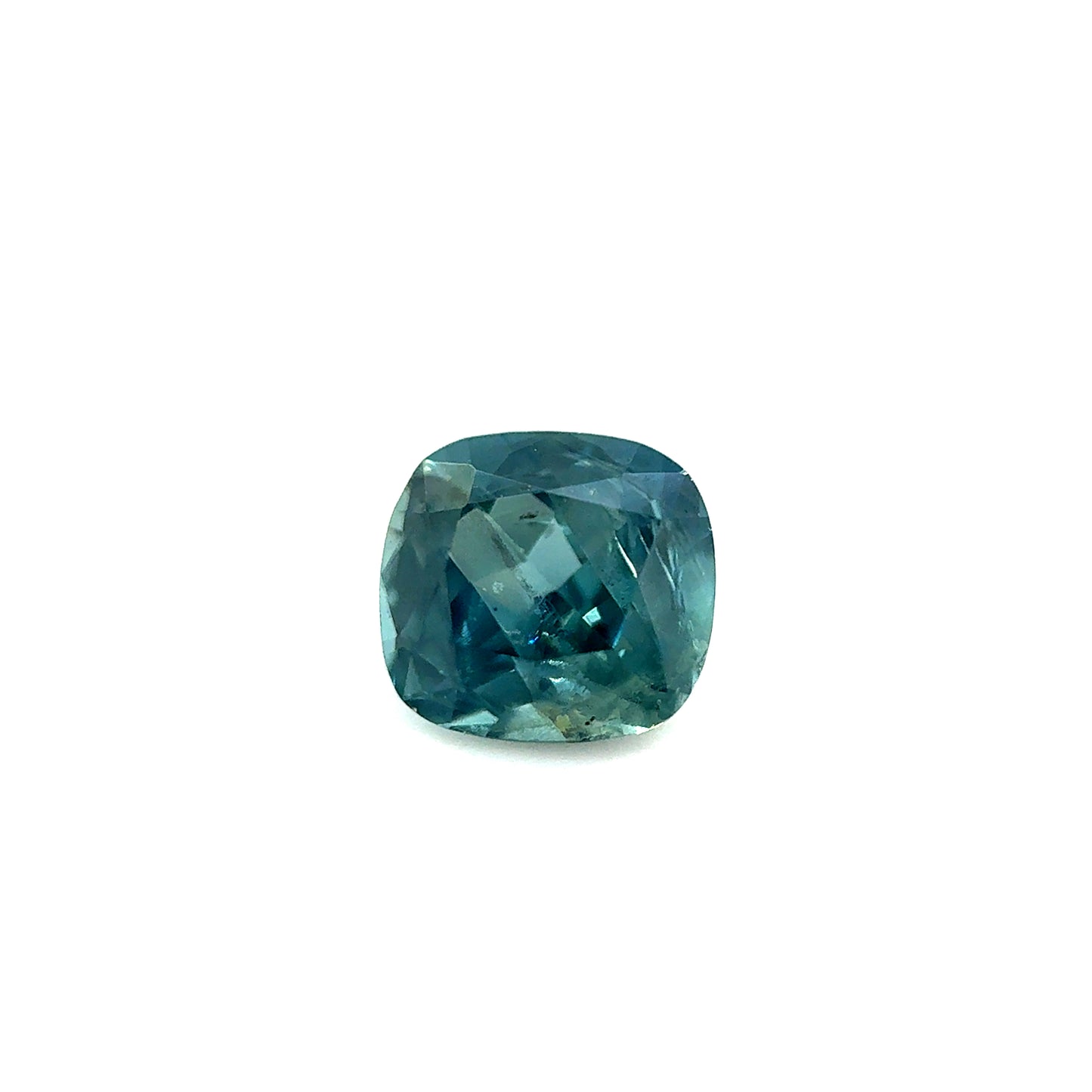 Saphir, Petrol, Kissen, 0,93 ct.