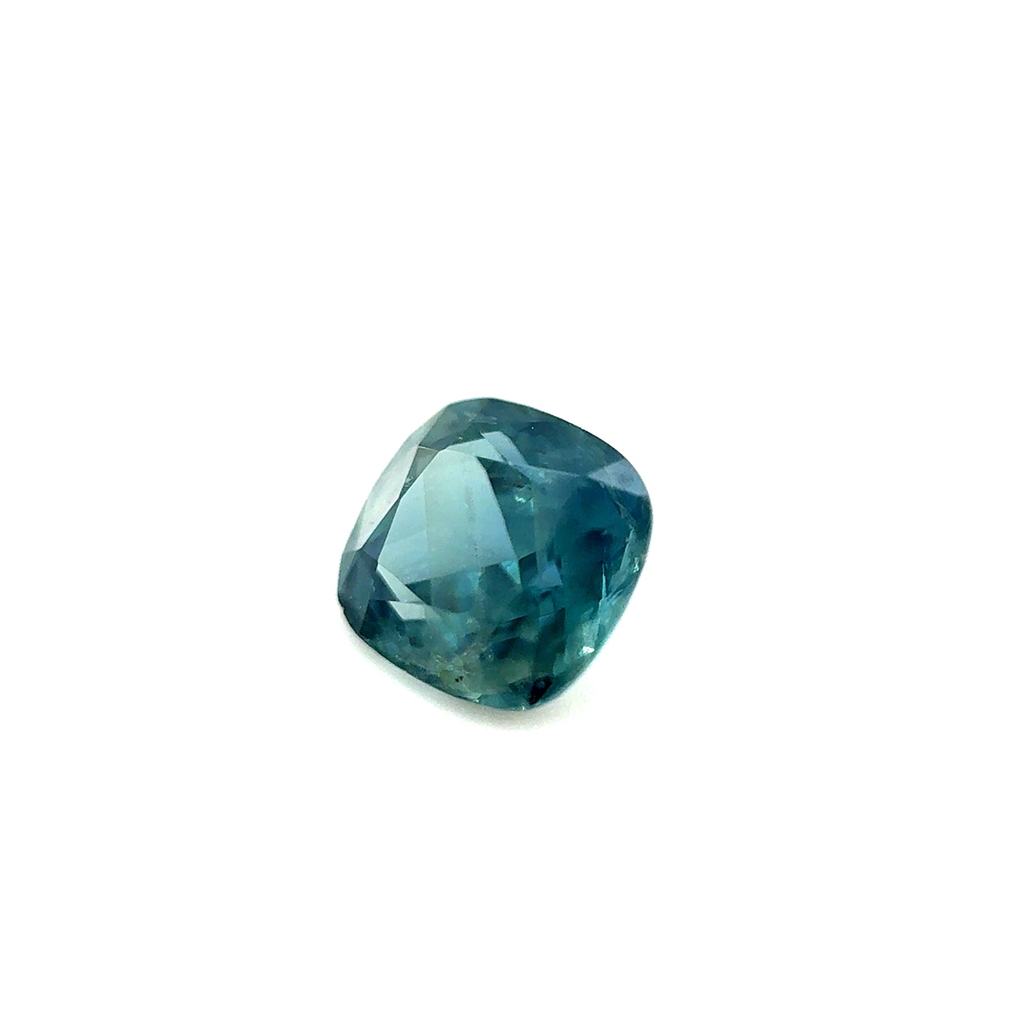 Saphir, Petrol, Kissen, 0,93 ct.