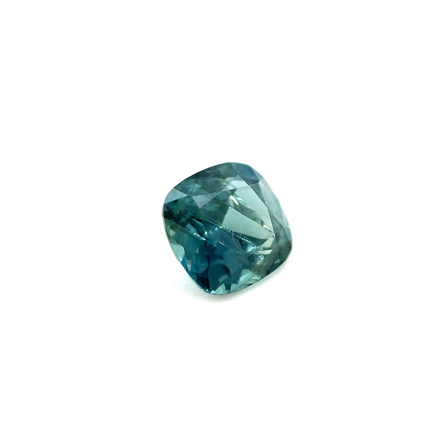 Saphir, Petrol, Kissen, 0,93 ct.