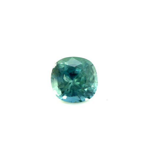 Saphir, Petrol, Kissen, 0,95 ct.