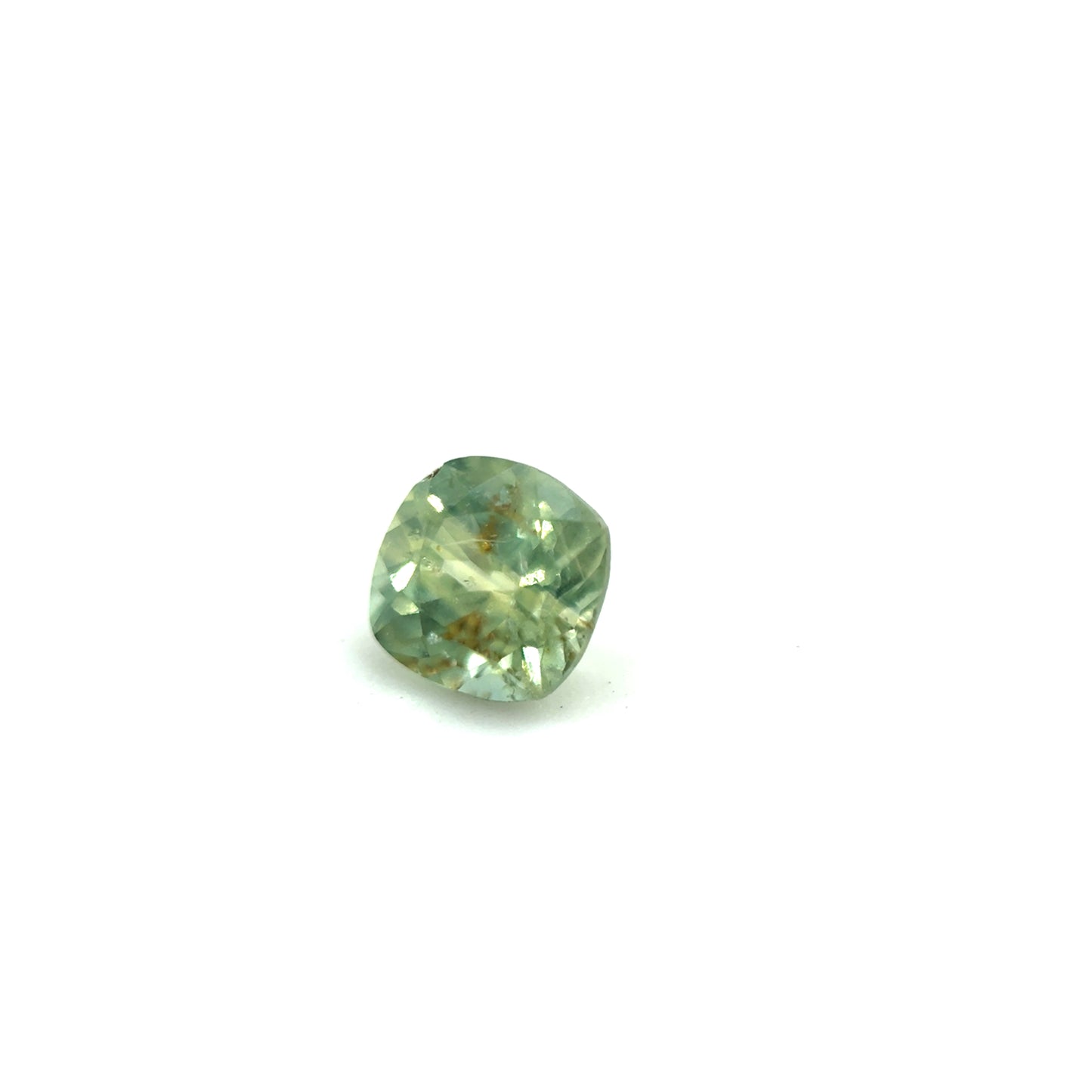 Saphir, Gelb-Grün, Kissen, 0,38 ct.