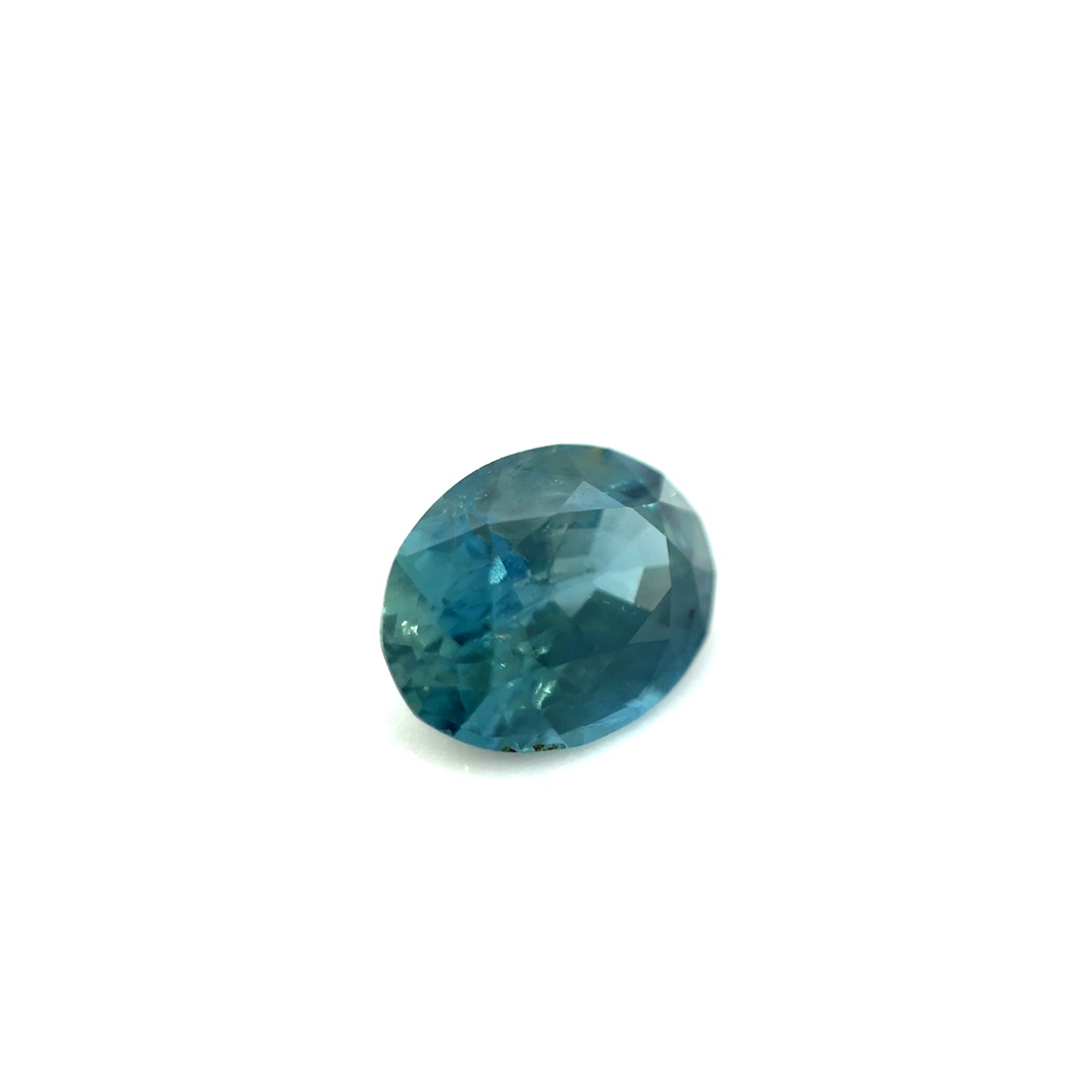 Saphir, Blau-Petrol, Oval, 0,85 ct.