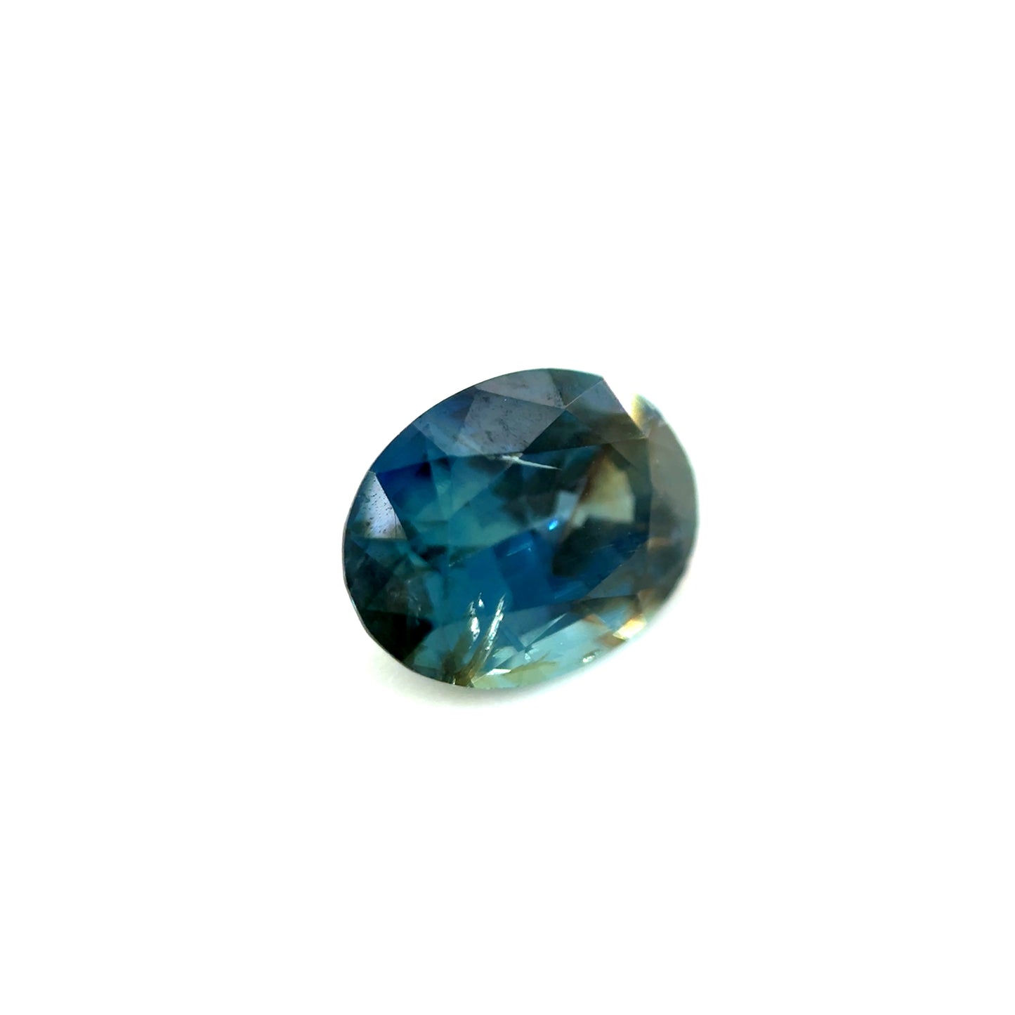Saphir, Petrol-Braun, Oval, 1,26 ct.