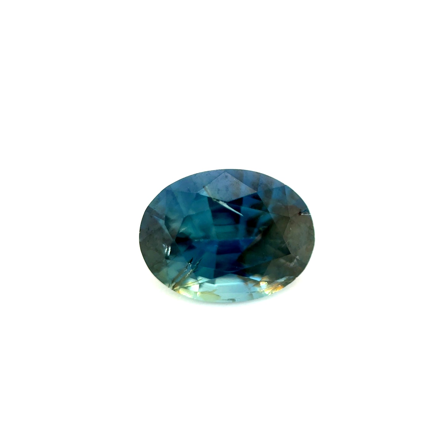 Saphir, Petrol-Braun, Oval, 1,26 ct.