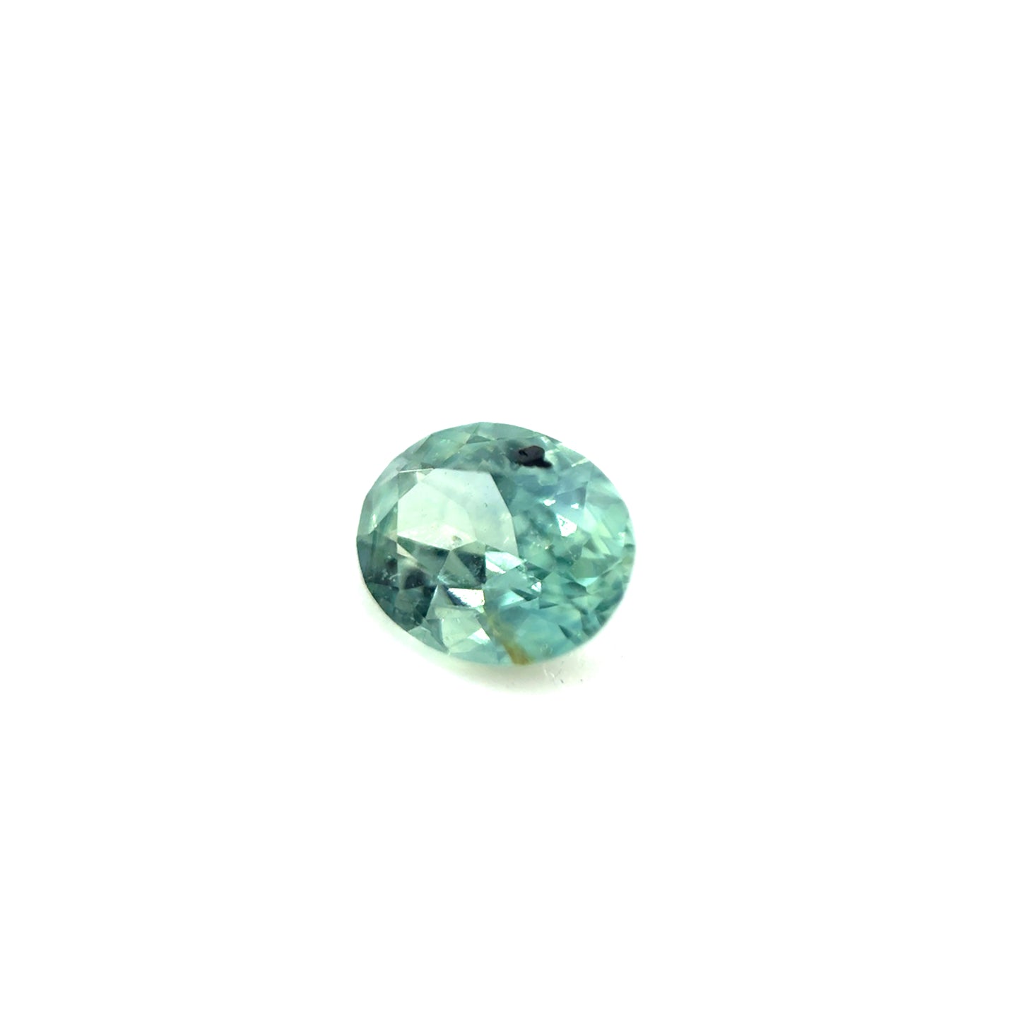 Saphir, Hellpetrol, Oval, 0,48 ct.