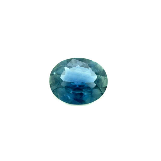 Saphir, Petrol, Oval, 0,84 ct.