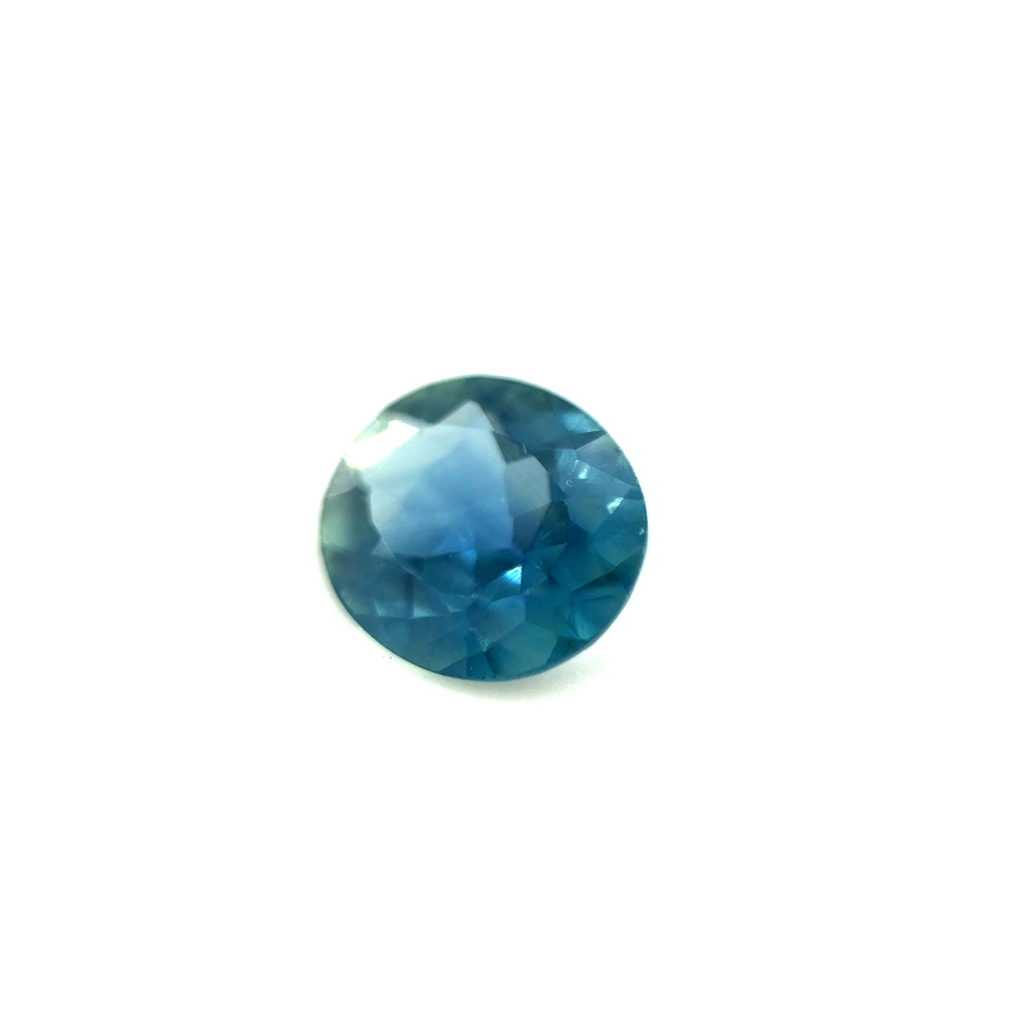 Saphir, Petrol, Oval, 0,84 ct.