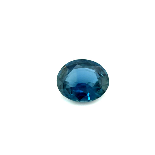 Saphir, Petrol, Oval, 0,81 ct.