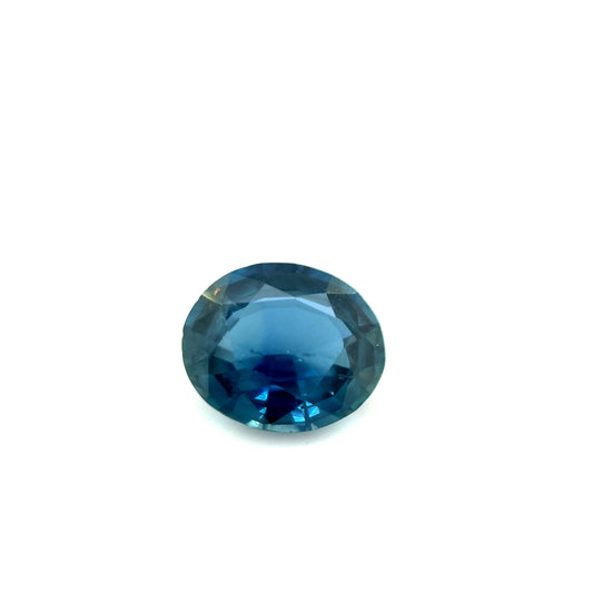 Saphir, Petrol, Oval, 0,81 ct.