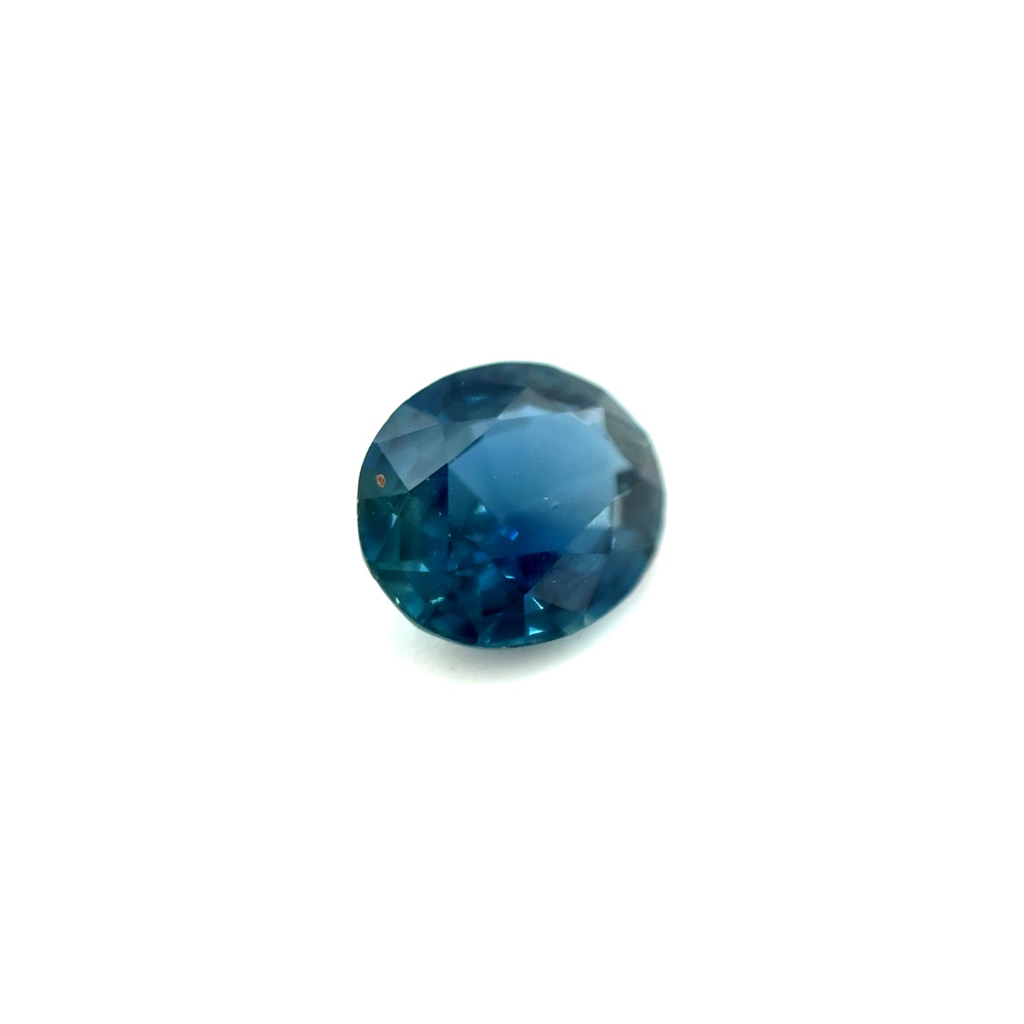 Saphir, Petrol, Oval, 0,81 ct.