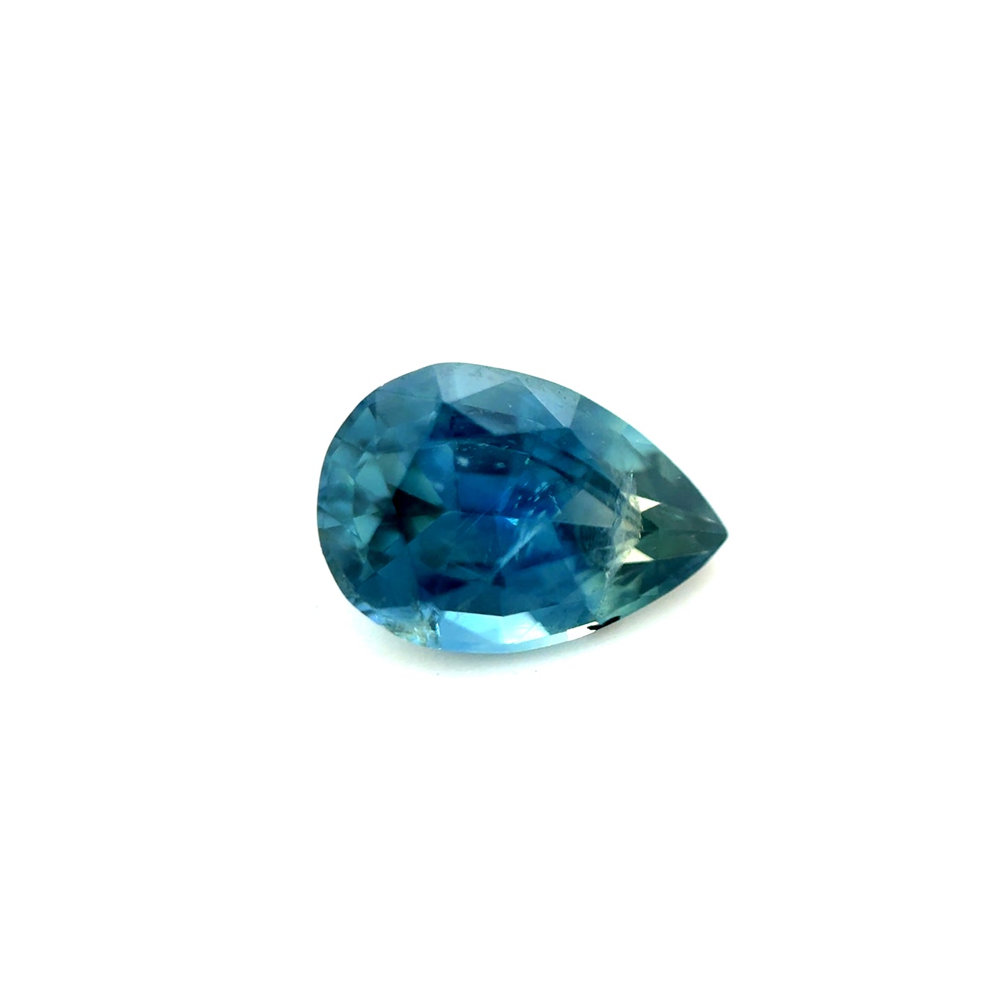 Saphir, Petrol, Tropfen, 1,02 ct.