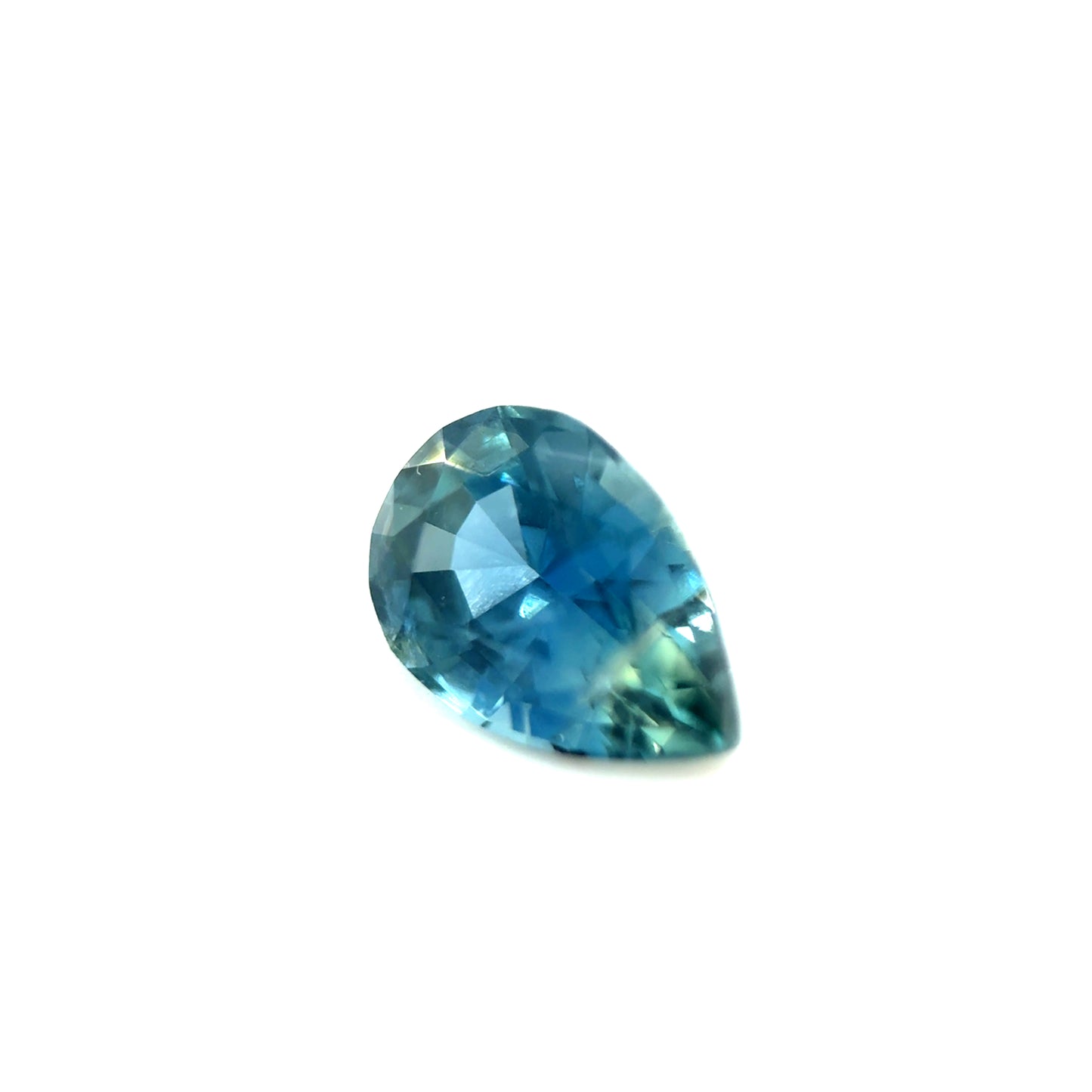 Saphir, Petrol, Tropfen, 1,02 ct.